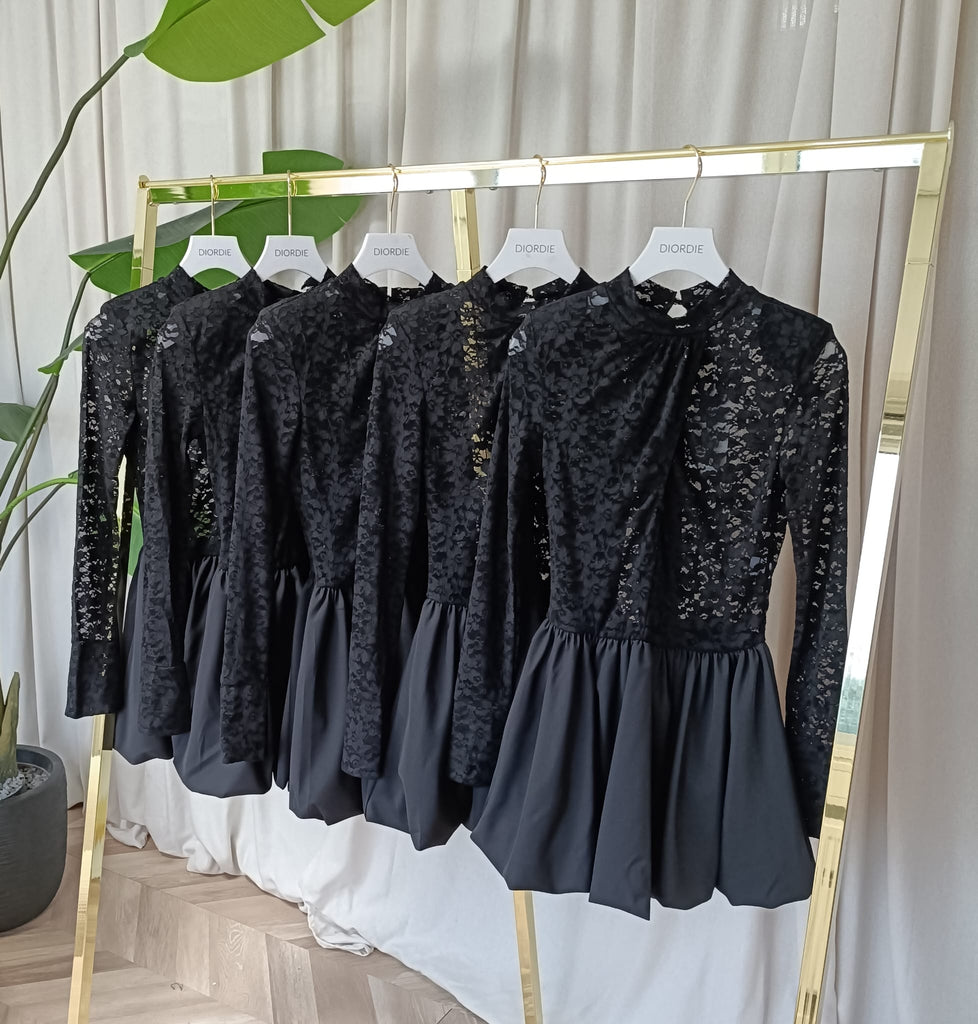 Black lace dress