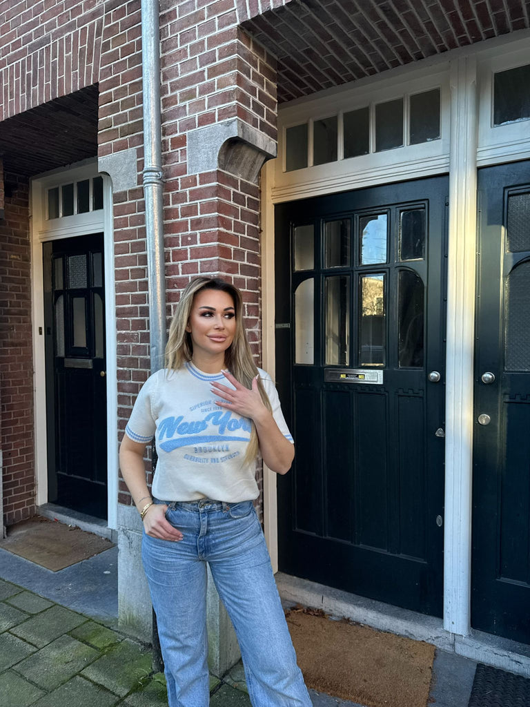 New york sweater blue