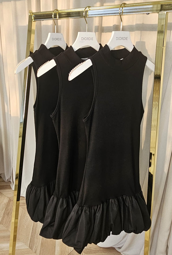 black Balloon Dress 