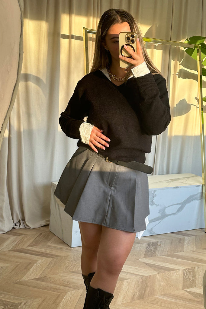 Blouse sweater zwart