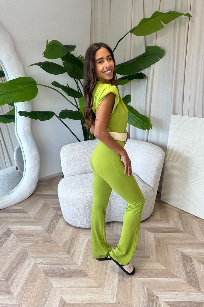 jumpsuit green groen