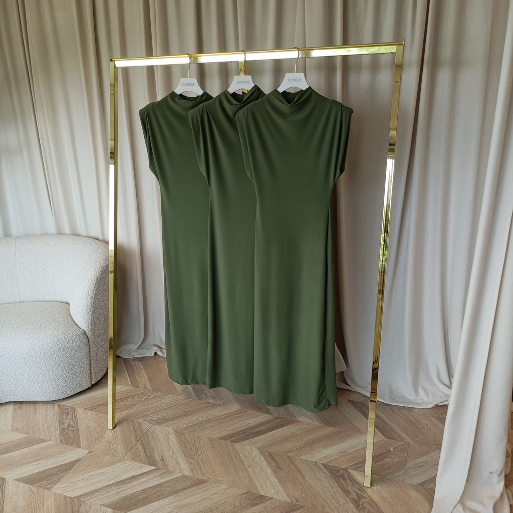 green long dress
