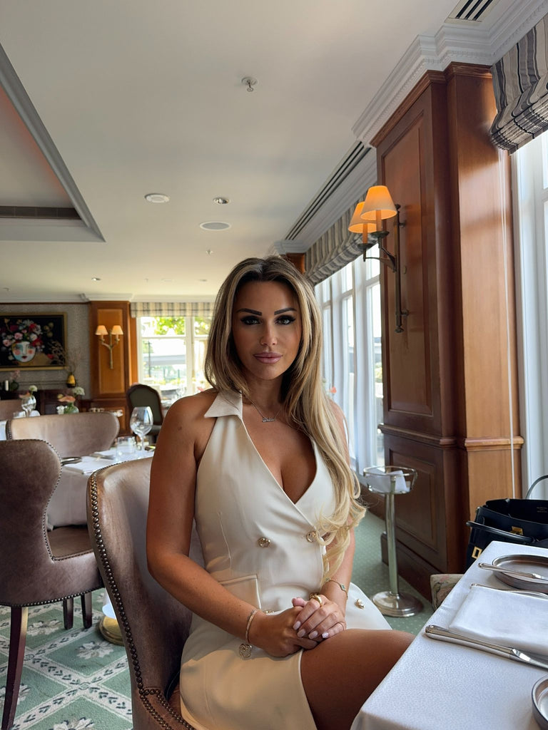 White Gillet dress