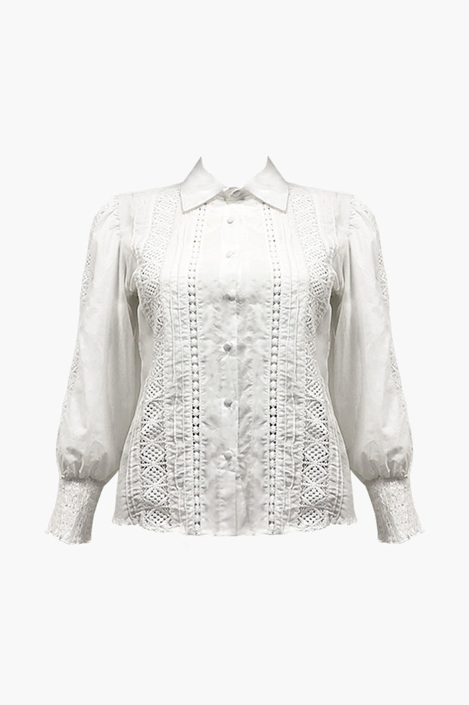  Vera crèmekleurige blouse